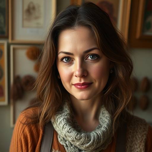 Portrait d'une artiste locale, Juliette Moreau, artiste textile