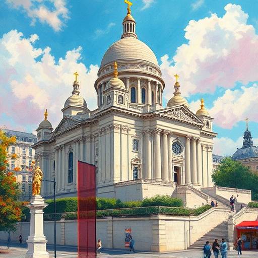 Œuvre d'art d'Isabelle Dupont représentant une vue du Sacré-Cœur